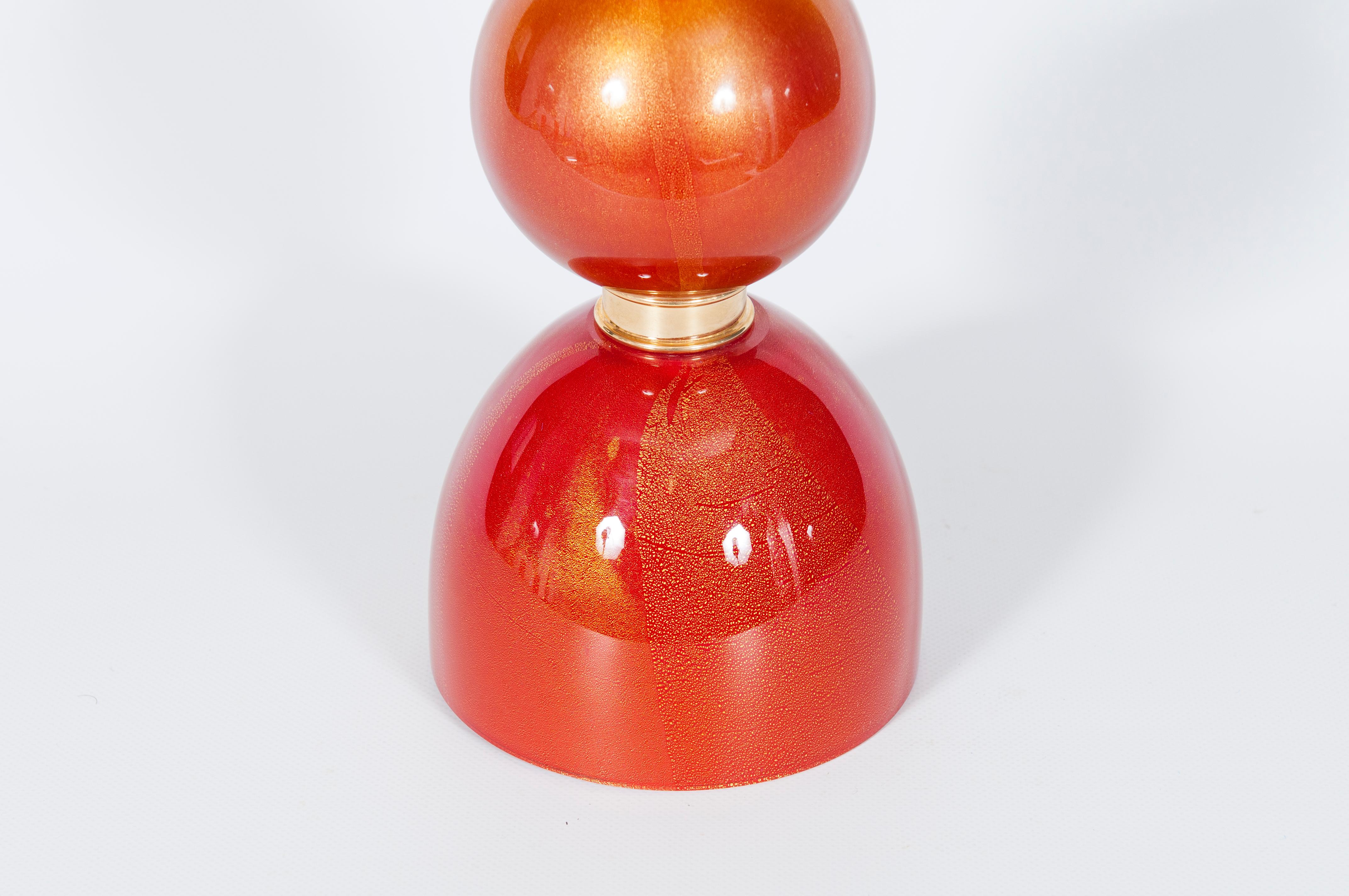 italien Elegante lampe de table en verre de Murano du milieu du siècle par Giovanni Dalla Fina en vente