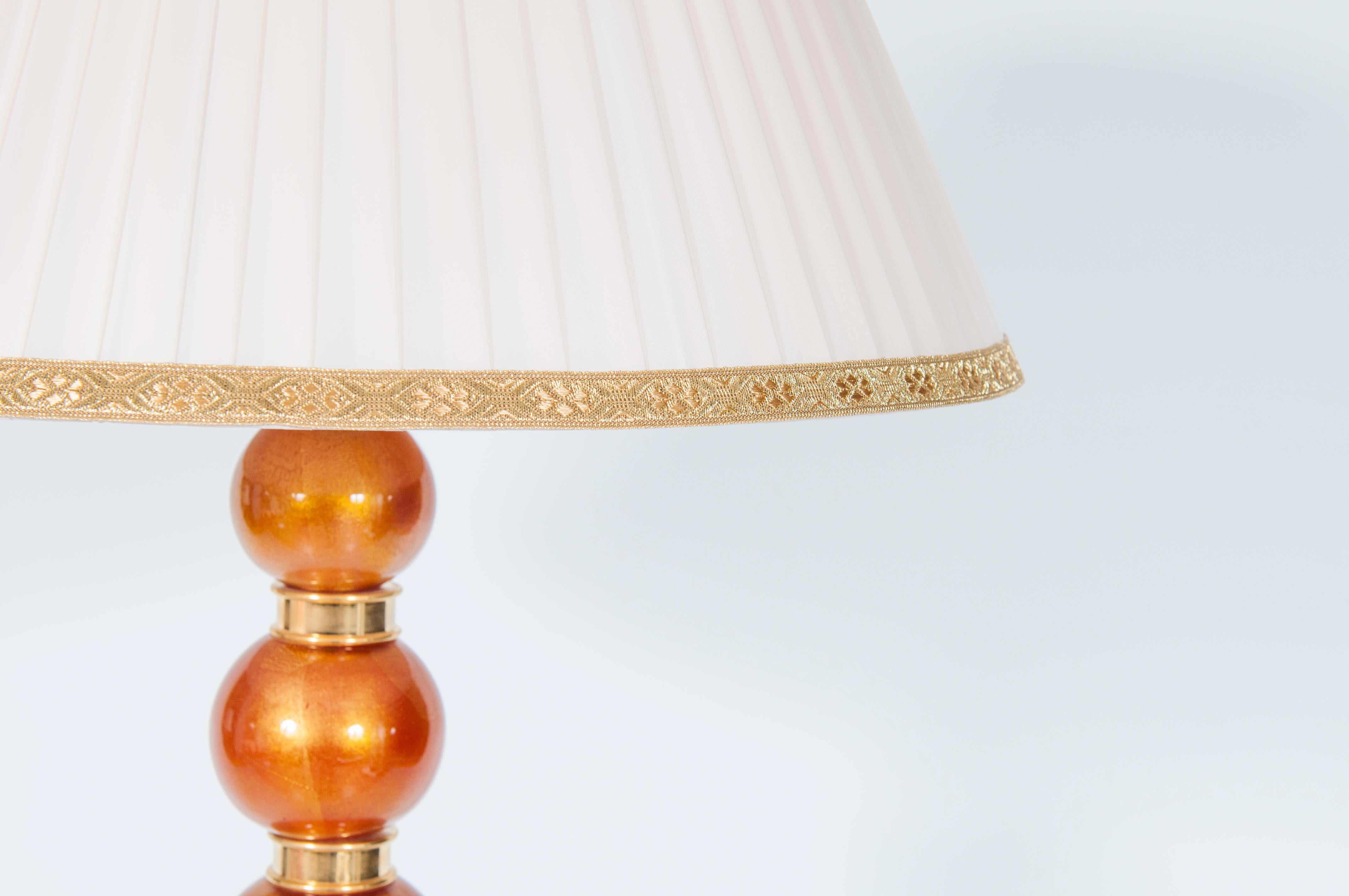 Fin du 20e siècle Elegante lampe de table en verre de Murano du milieu du siècle par Giovanni Dalla Fina en vente