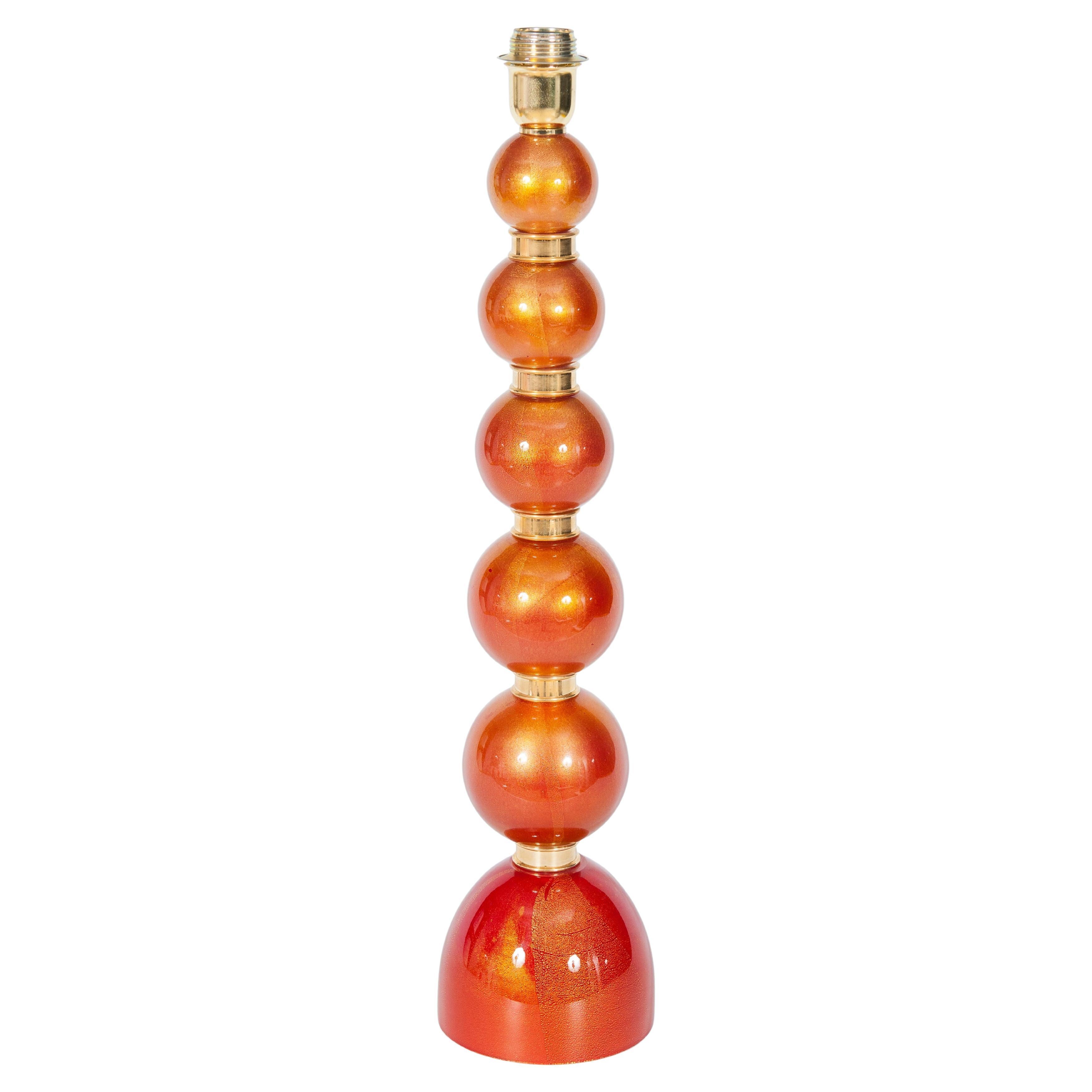 Elegante lampe de table en verre de Murano du milieu du siècle par Giovanni Dalla Fina en vente