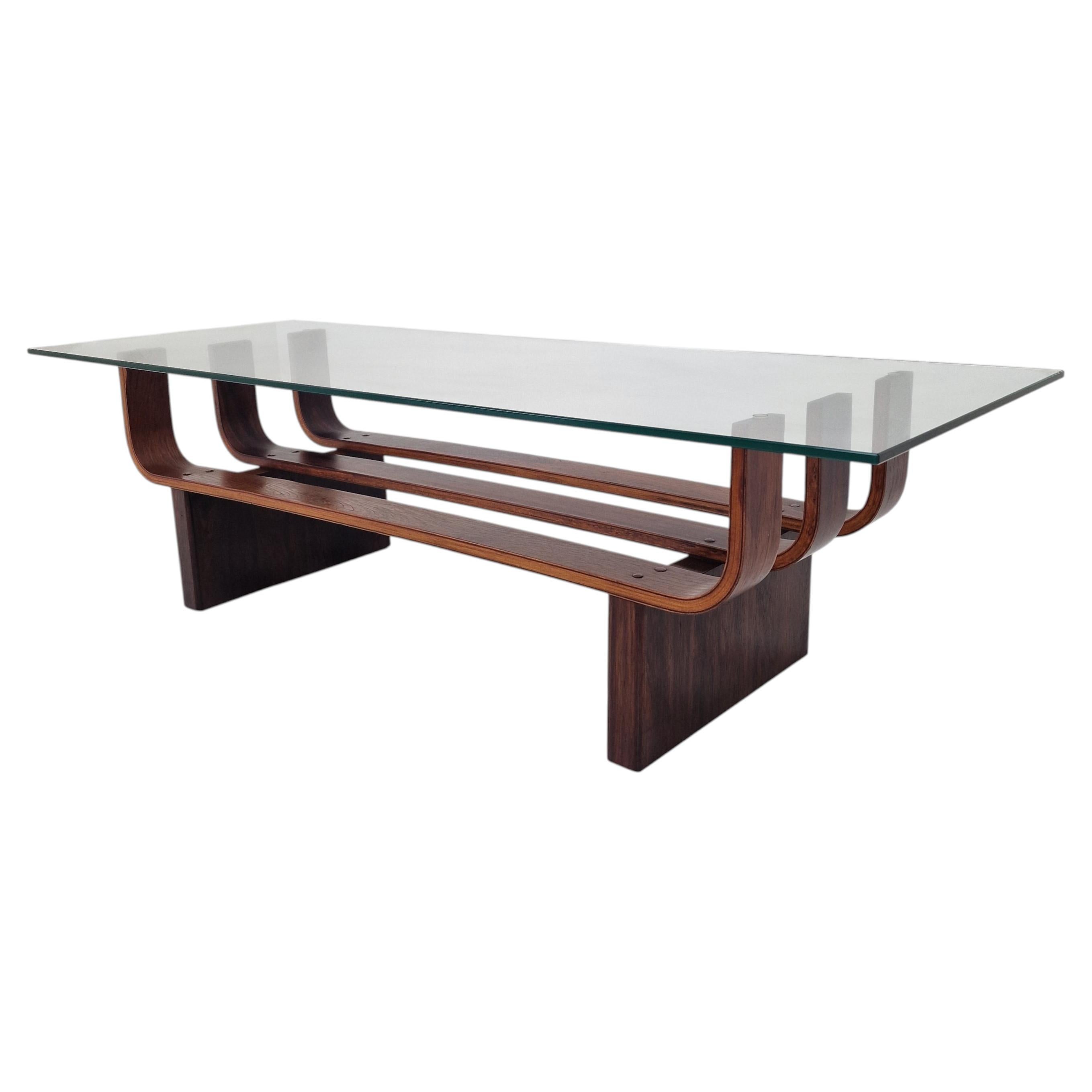 Elegant Mid-Century Teak Coffee Table by James Brown for T.H. Brown 1970's