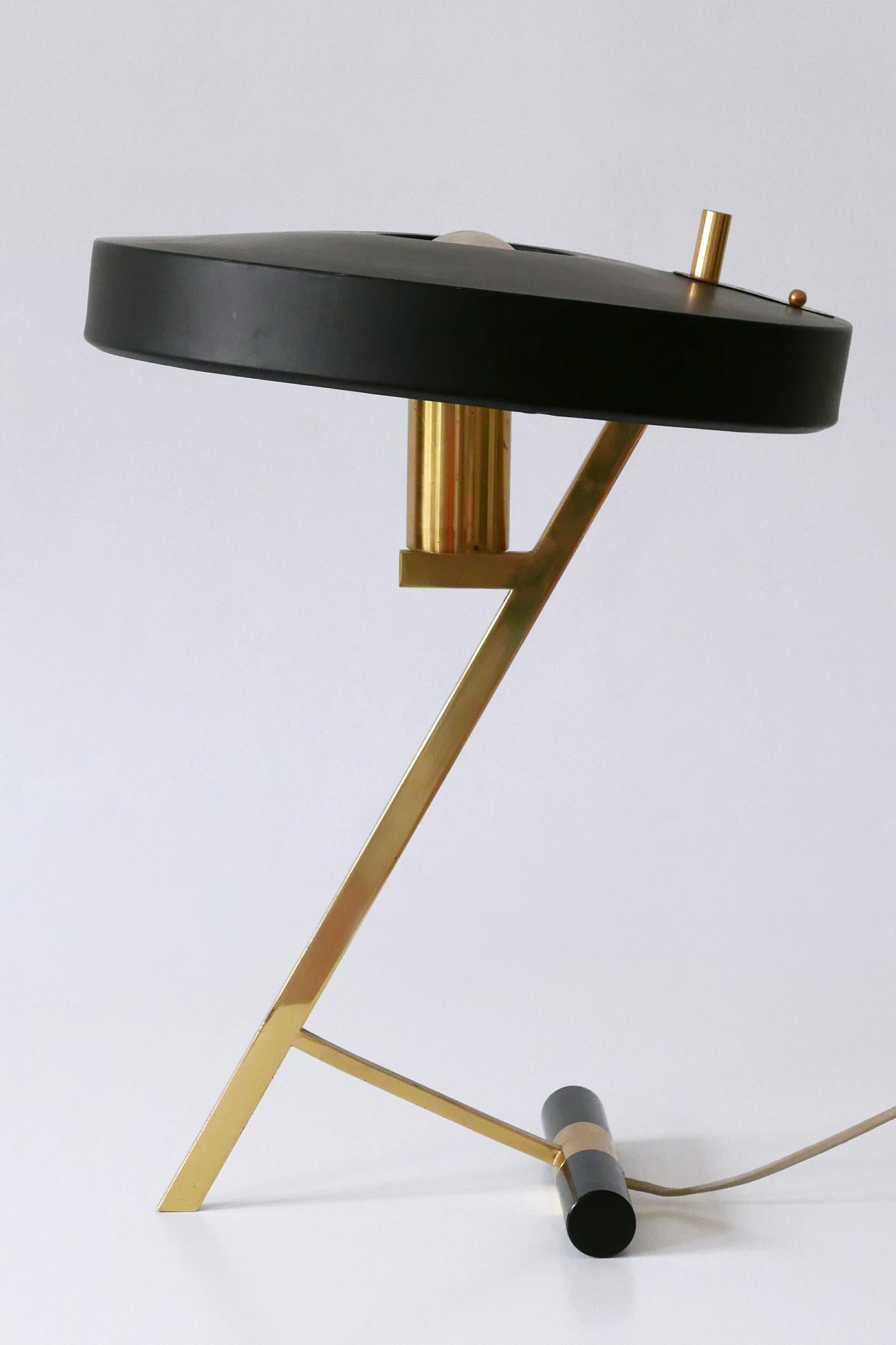 Elegante Z-Tischlampe oder Desk Light von Louis Kalff für Philips 1950er Jahre im Angebot 4