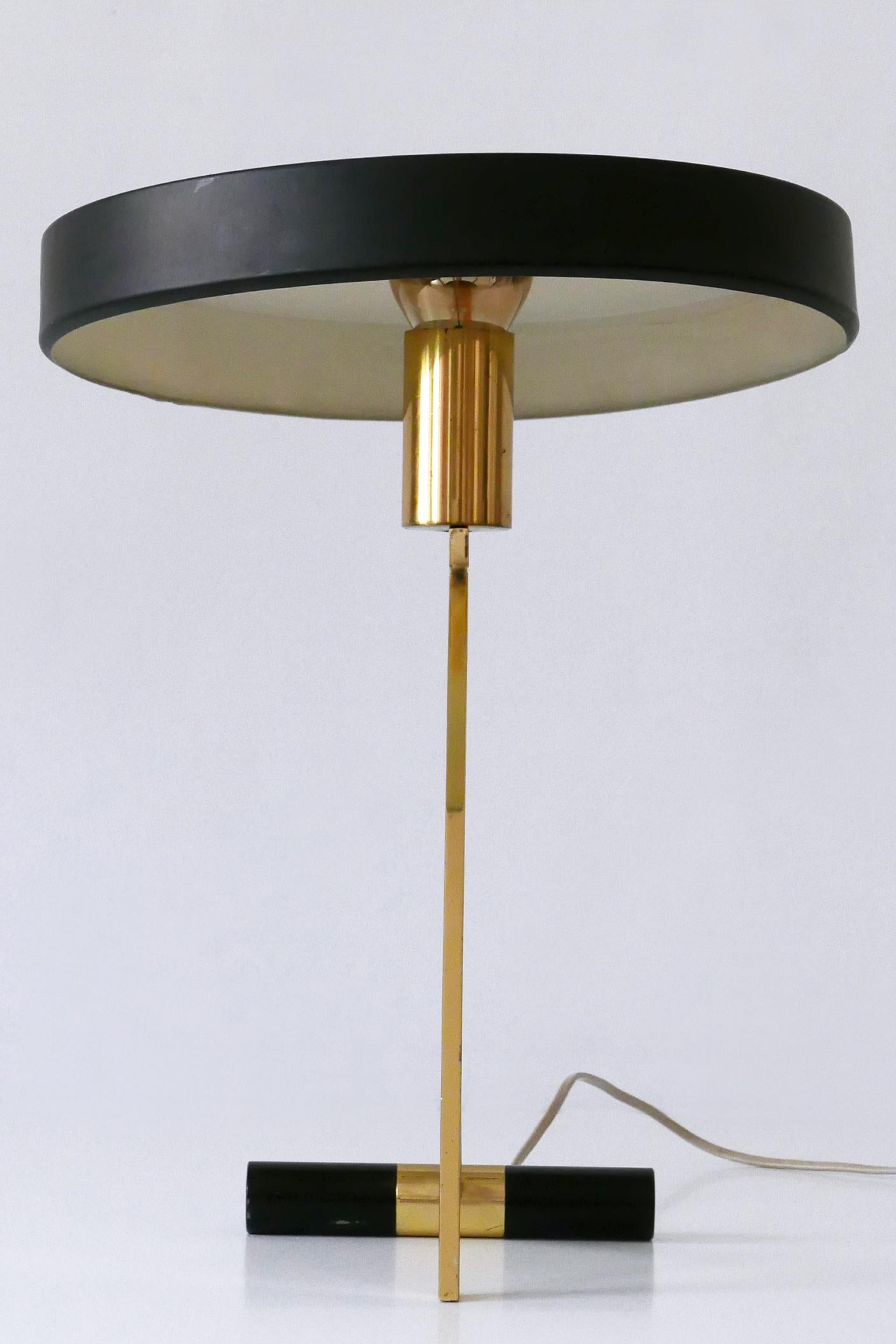 Elegante lampe de table ou lampe de bureau en Z du milieu du siècle dernier par Louis Kalff pour Philips, années 1950 en vente 1