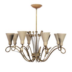 Elegant Midcentury Chandelier in the manner of Paavo Tynell
