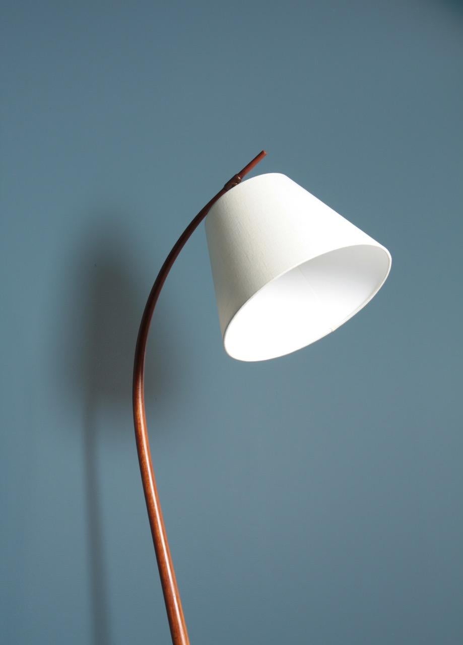 Mid-20th Century Elegant Midcentury Floor Lamp by Severin Hansen, Made in Denmark, 1950s