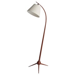 Elegant Midcentury Floor Lamp by Severin Hansen, Made in Denmark, 1950s