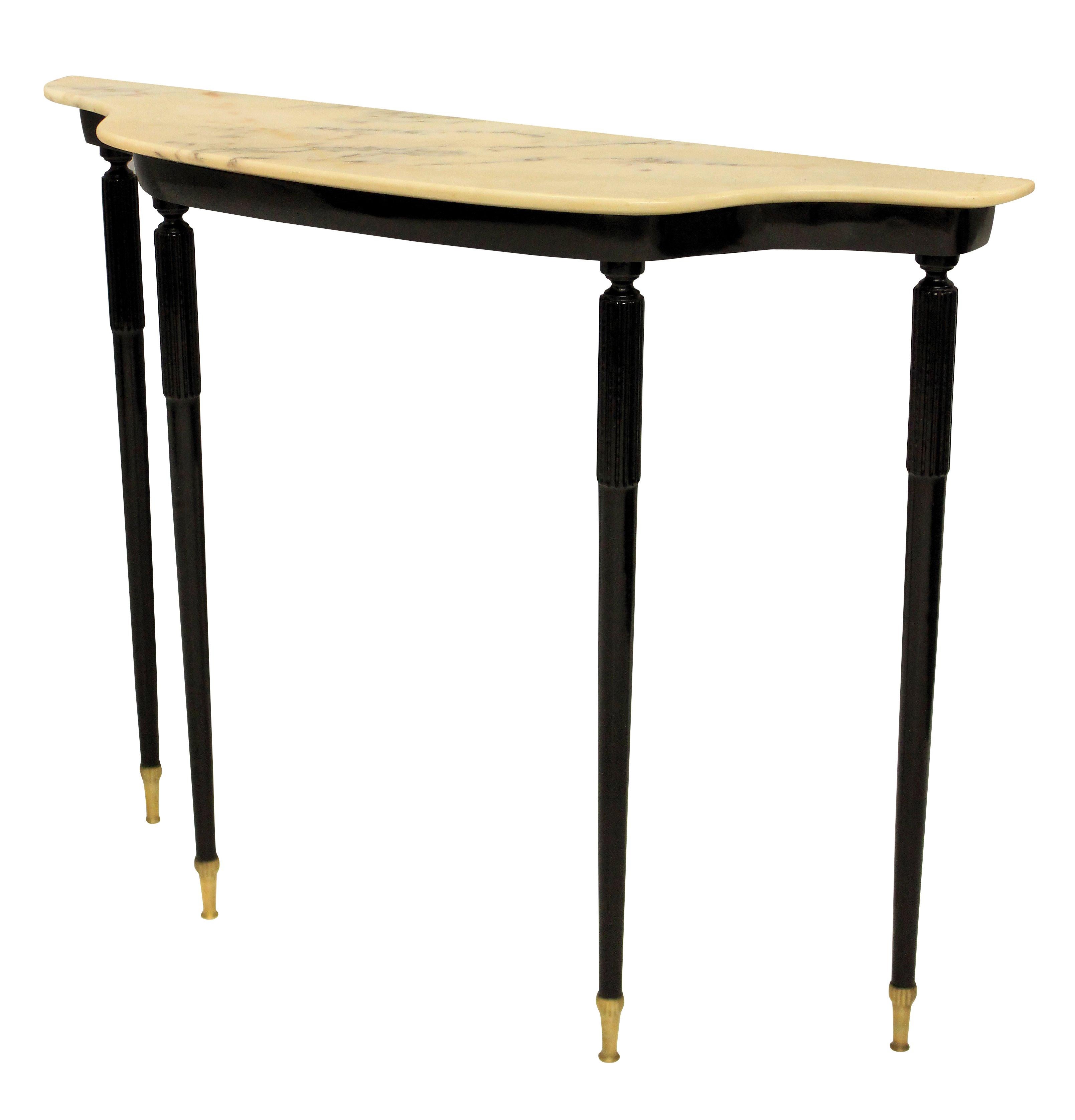 Elegant Midcentury Italian Console In Good Condition In Kent, Dover