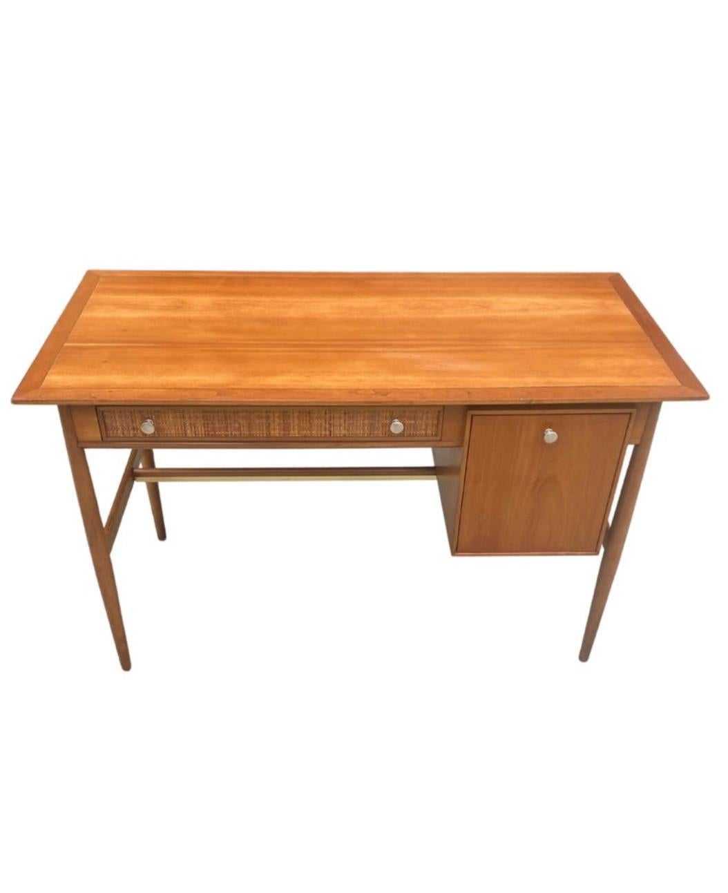 Elegant Drexel Sun Coast Midcentury Modern Desk in Walnut by Kipp Stewart 6