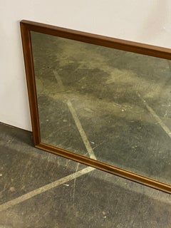 Elegant Mid-Century Modern Wall Mirror in Walnut by Kipp Stewart for Drexel