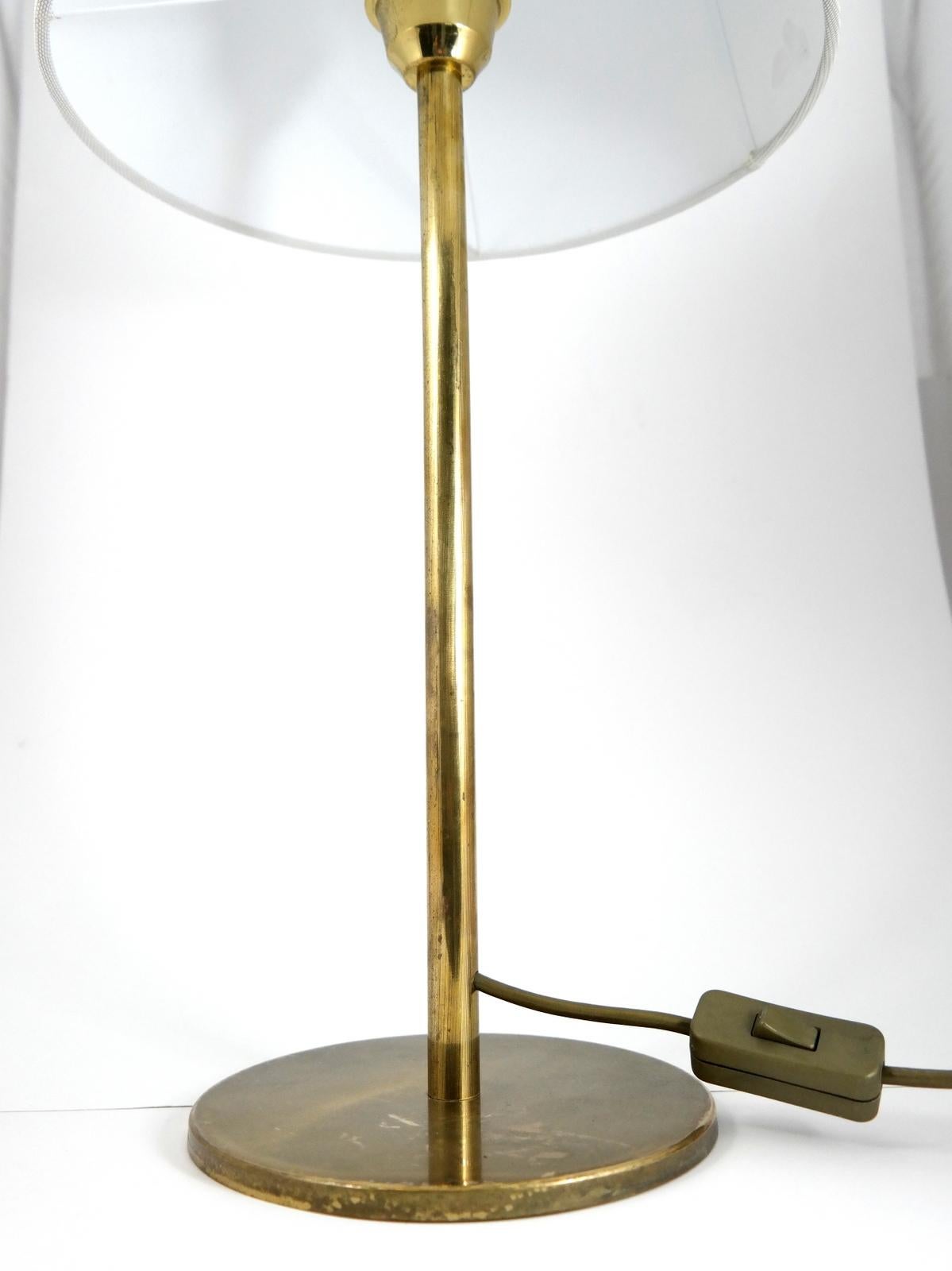 Elegant minimalist brass table lamp, 1970s.