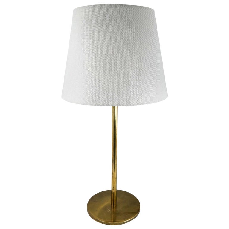 Modern Minimalist Table Lamp, Bubble Glass With Brass Detail Large Lamp Base Clear Threshold