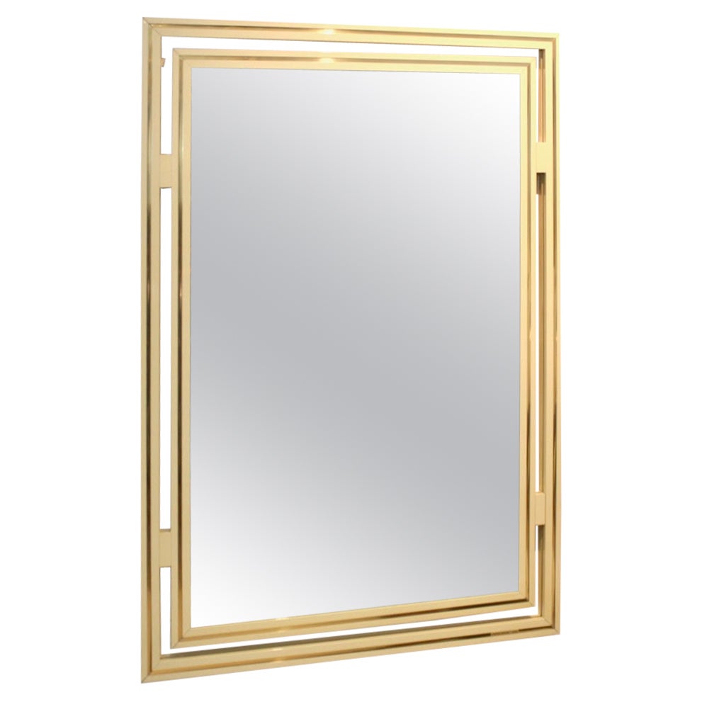 Elegant Mirror by Pierre Vandel Paris, France 1970s