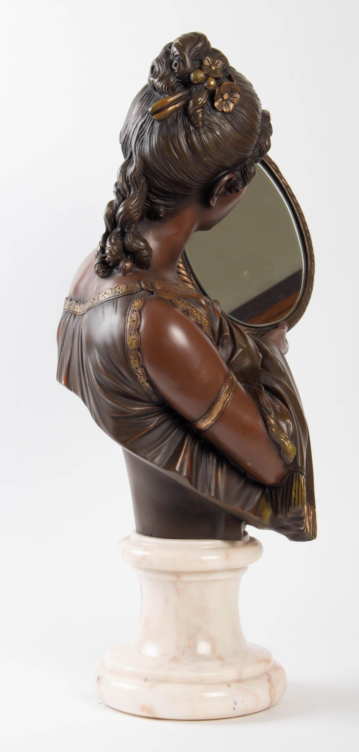 European Elegant Mirror Statue