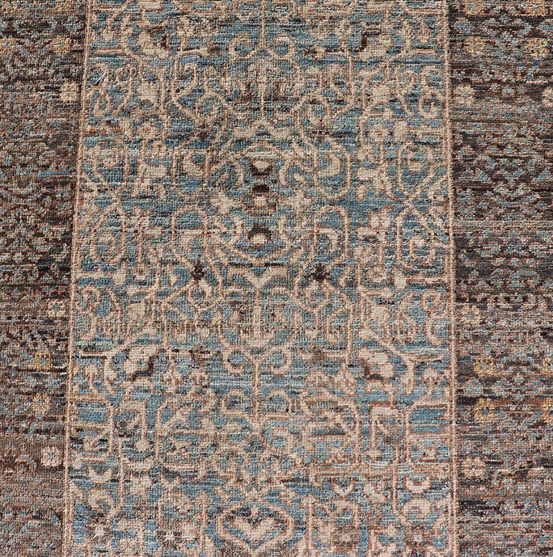 Measures: 3'5 x 10'7 
The Elegant Modern Ottoman-Style Runner brings a touch of timeless sophistication and artistry to any space. Inspired by traditional Ottoman designs, this runner showcases a harmonious blend of intricate patterns and a refined