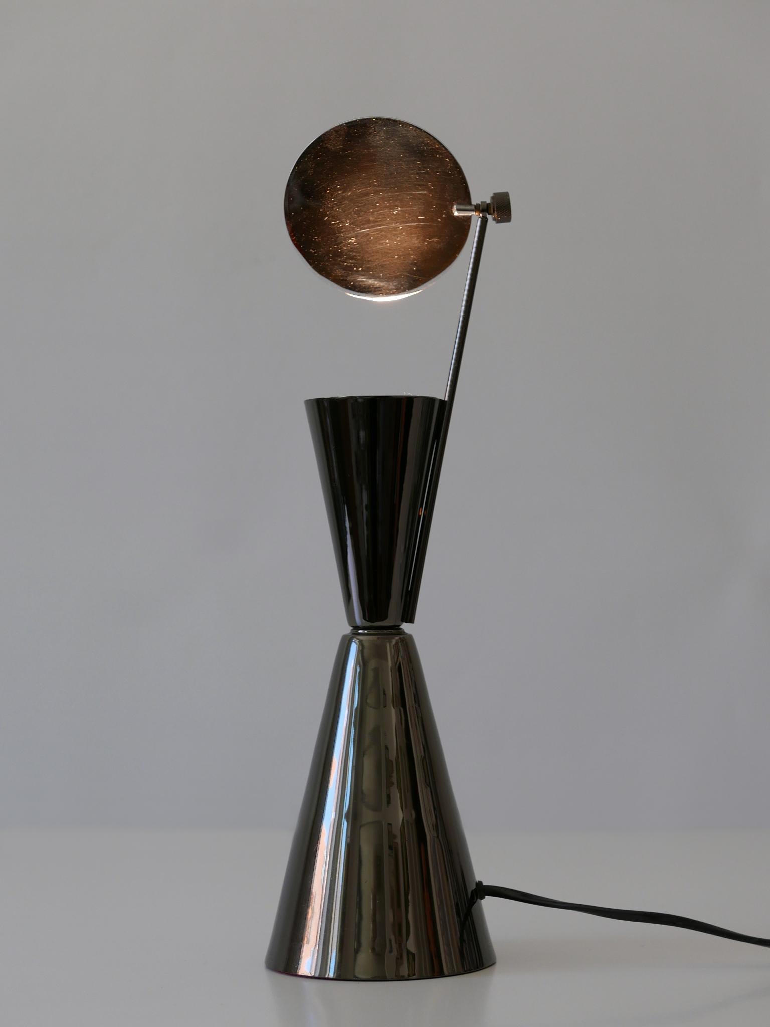 Elegant Modernist Diabolo Table Lamp 1980s Spain For Sale 4