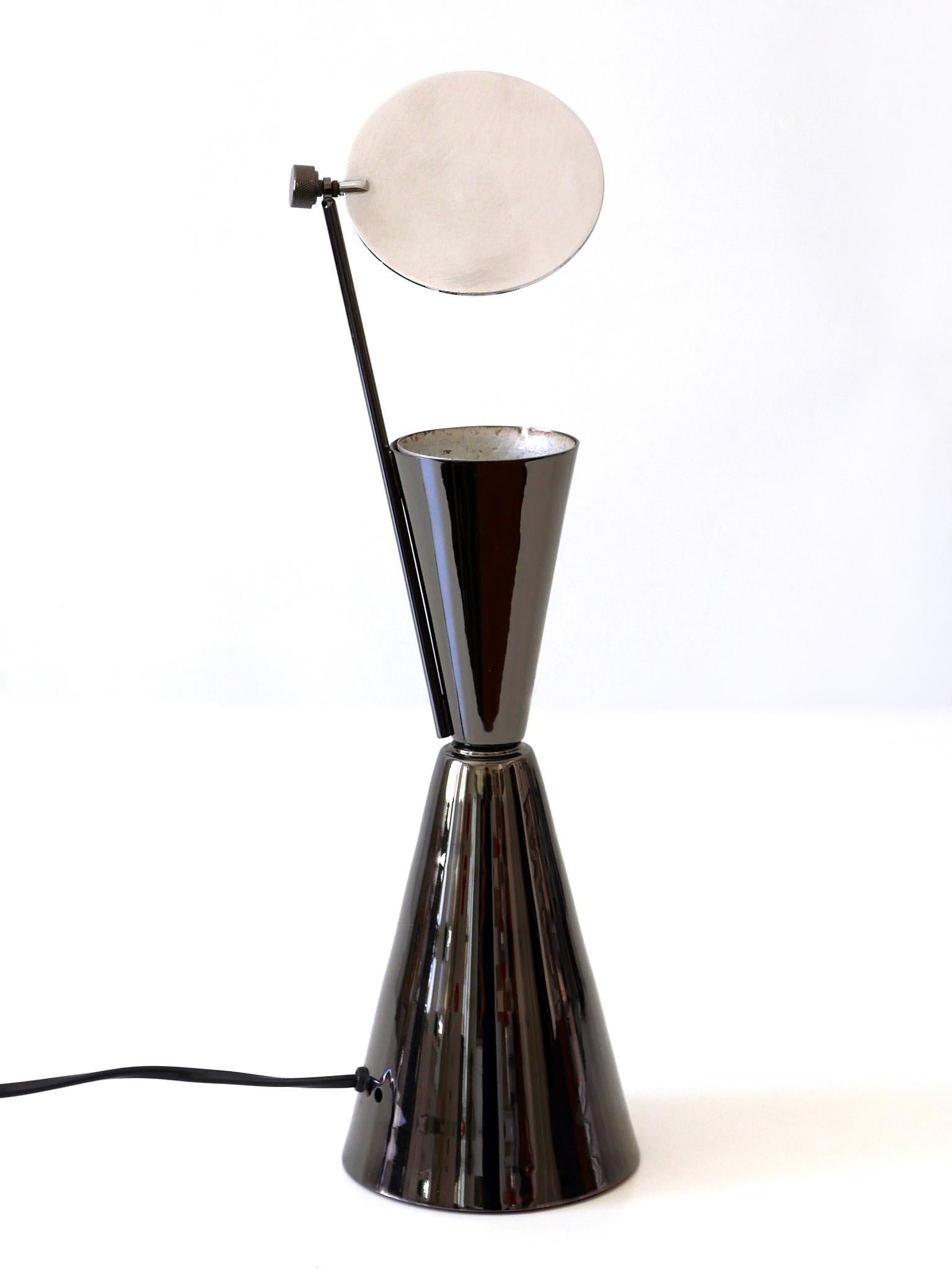 Spanish Elegant Modernist Diabolo Table Lamp 1980s Spain For Sale