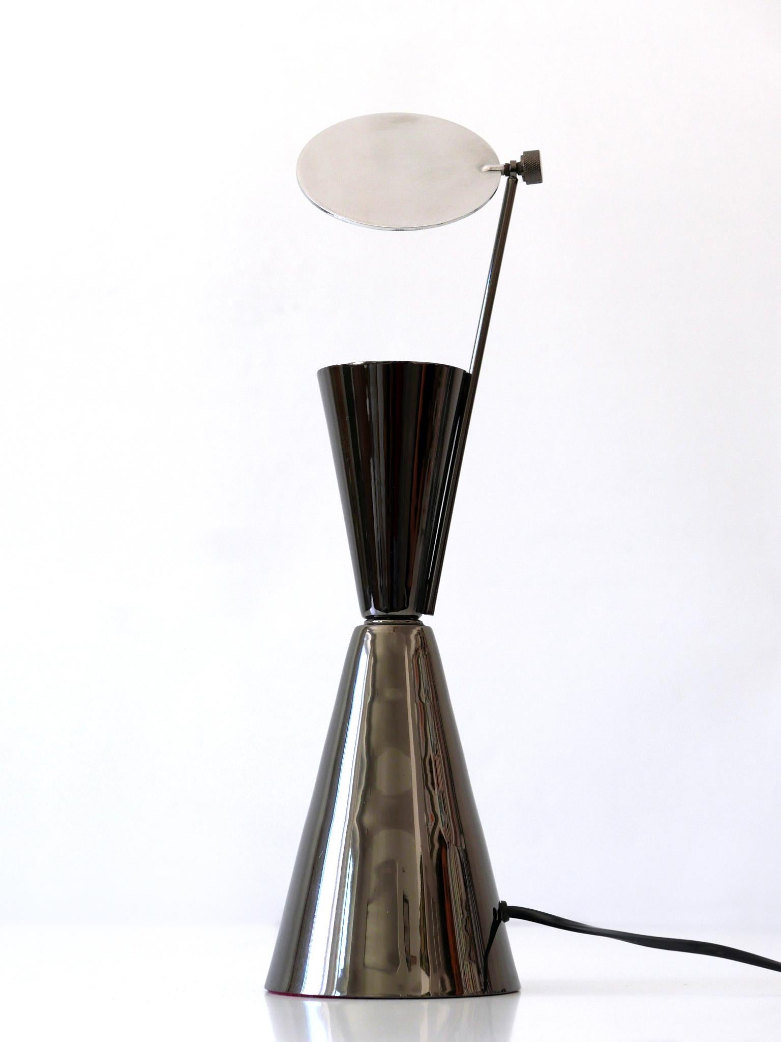 Elegant Modernist Diabolo Table Lamp 1980s Spain In Good Condition For Sale In Munich, DE