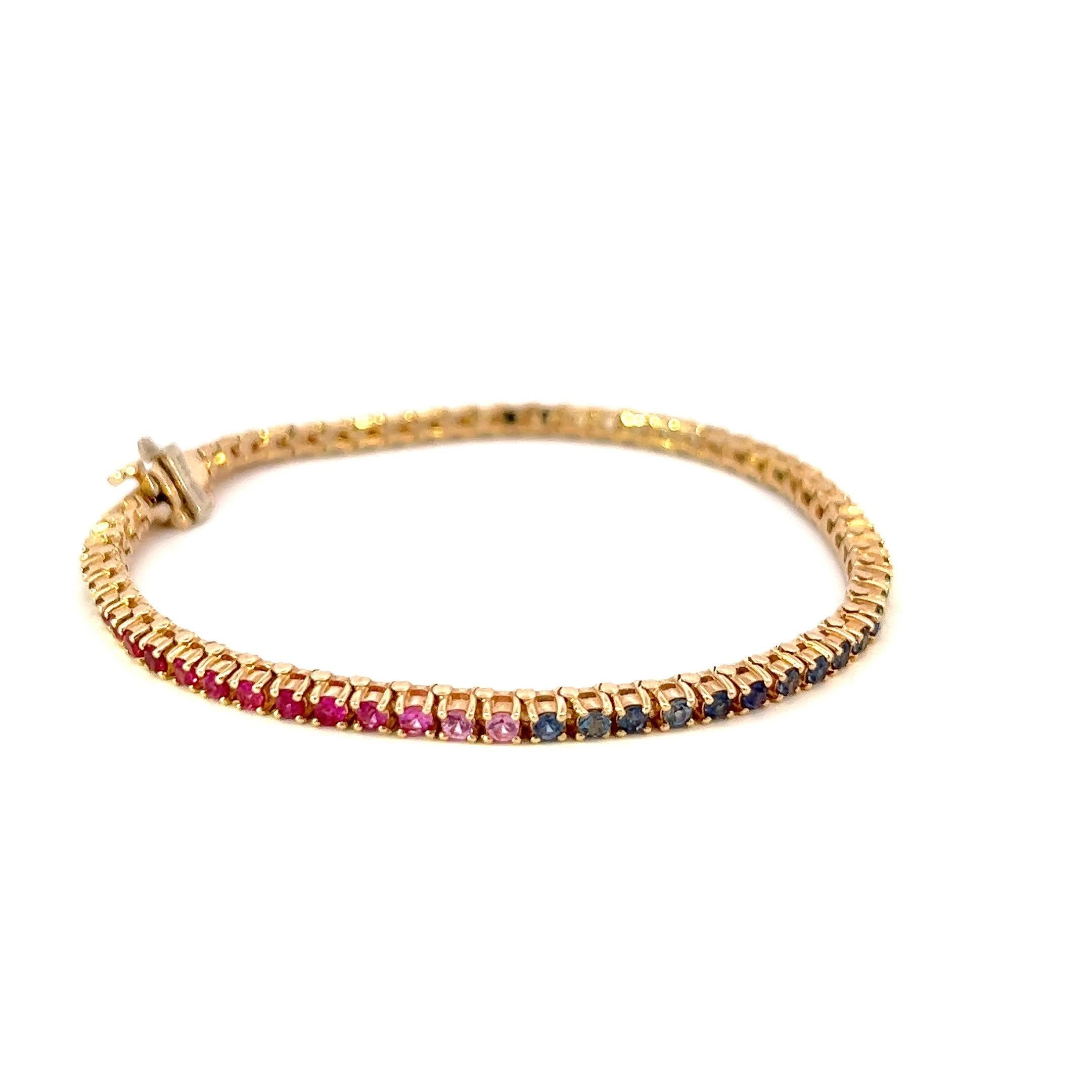 Elegant Multicolored Bracelet In New Condition For Sale In Great Neck Plaza, NY