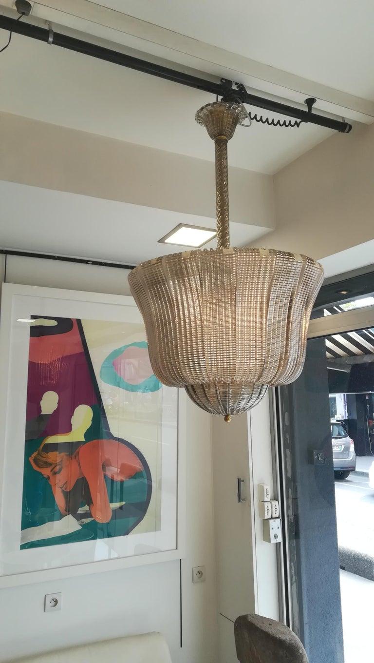 20th Century Elegant Murano Beaded Glass Lantern For Sale