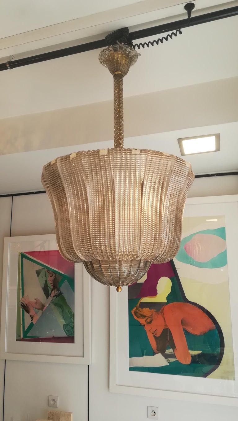 Italian Elegant Murano Beaded Glass Lantern