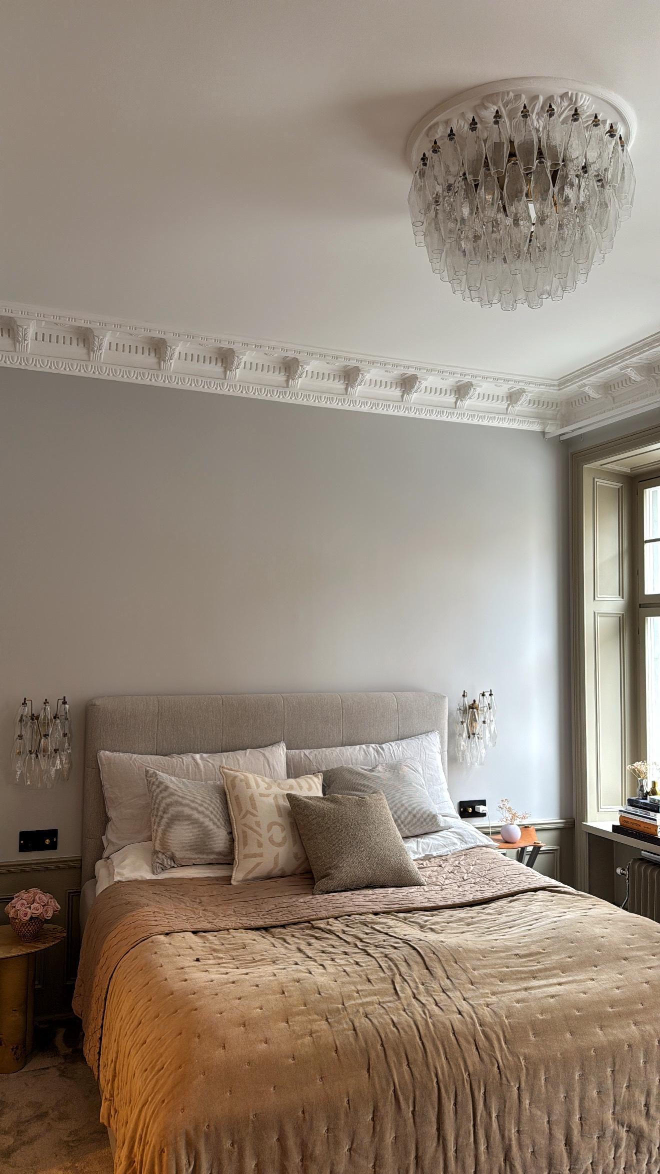 italien Elegant Murano Chandelier - Murano Flush Mount Plafond en vente
