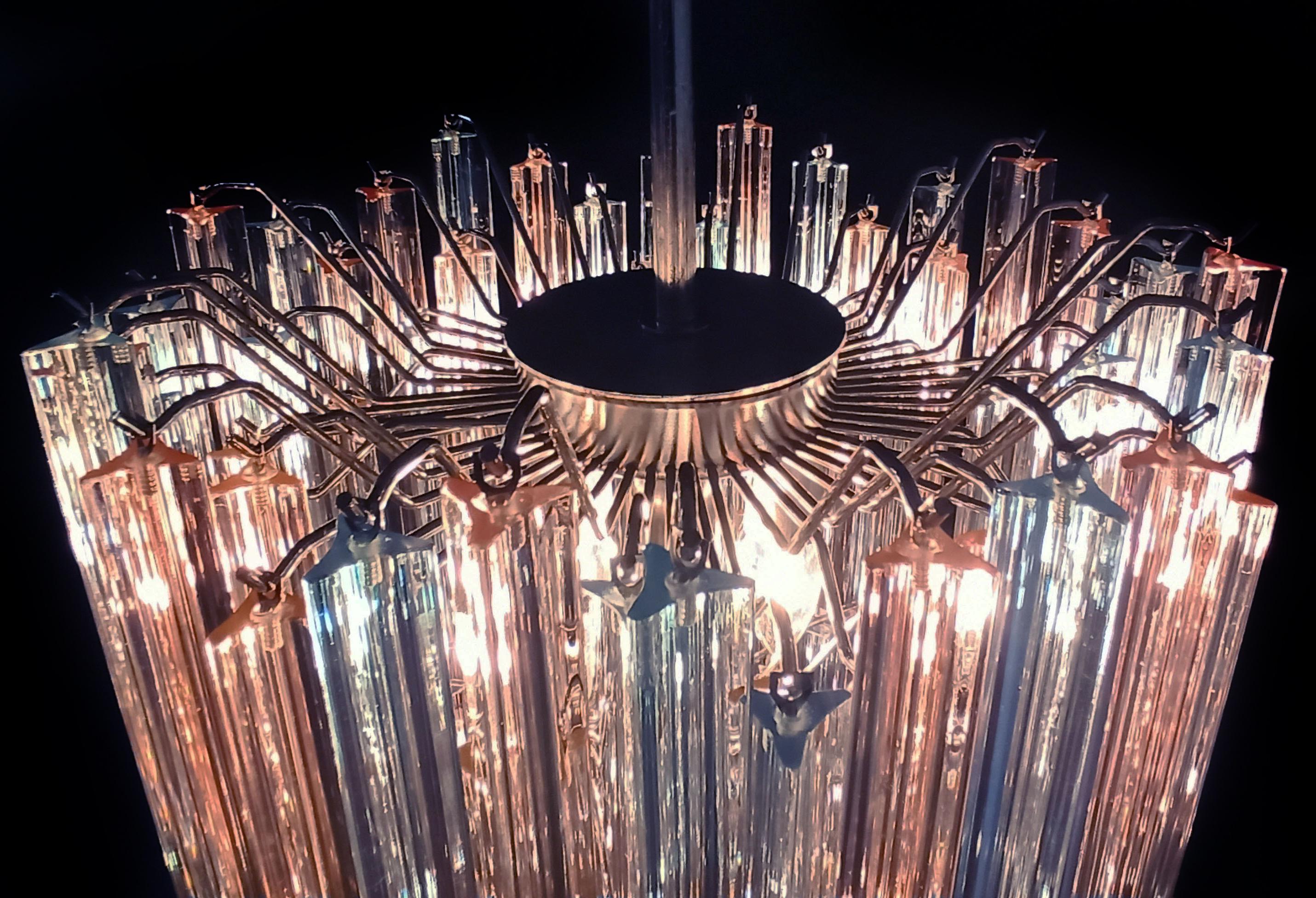 Elegance Murano chandelier triedri - 92 prisme - verres multicolores en vente 3