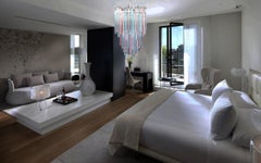 Elegant Murano chandelier triedri – 92 prism - multicolored glasses