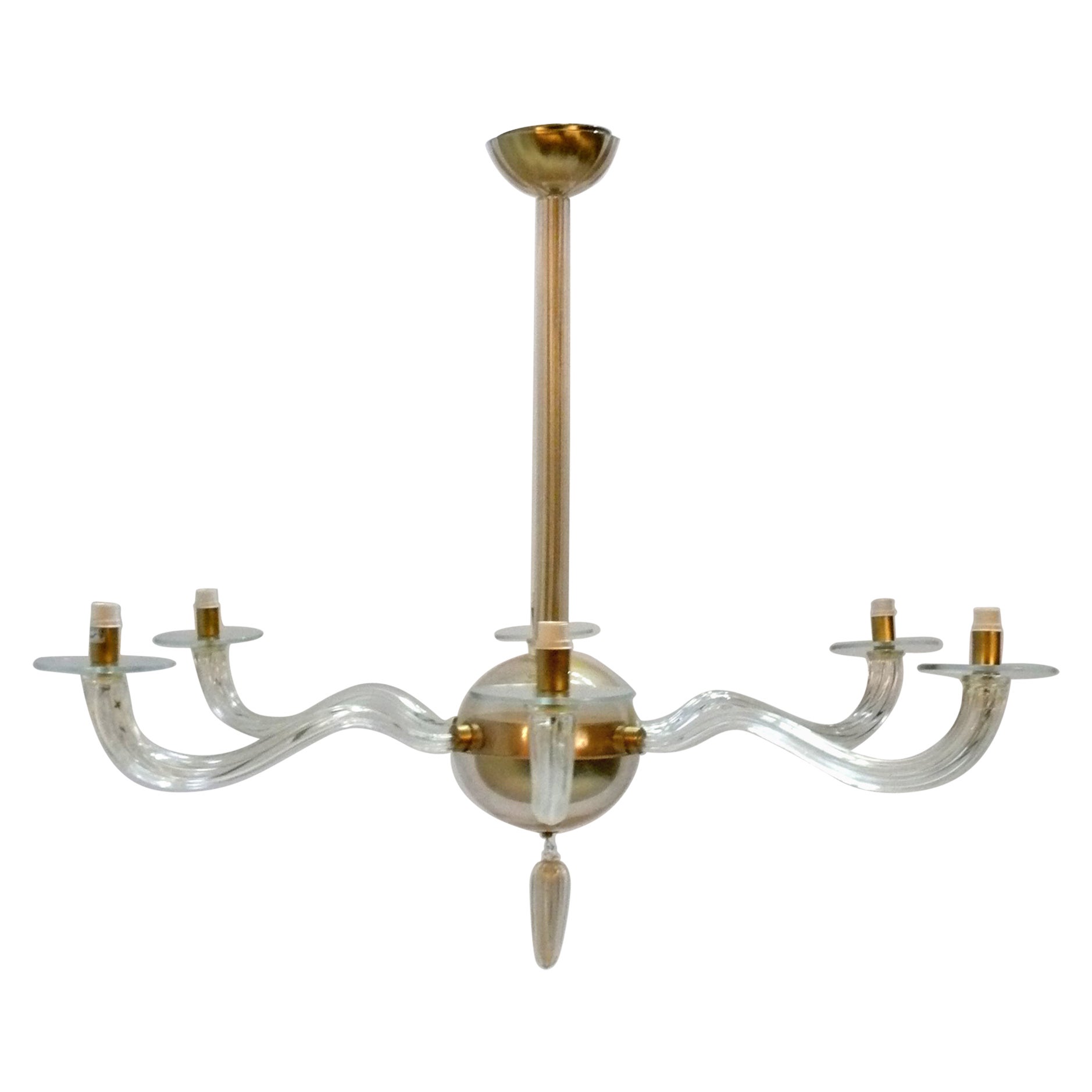 Elegant Murano Glass Chandelier by Barbara Barry for Baker