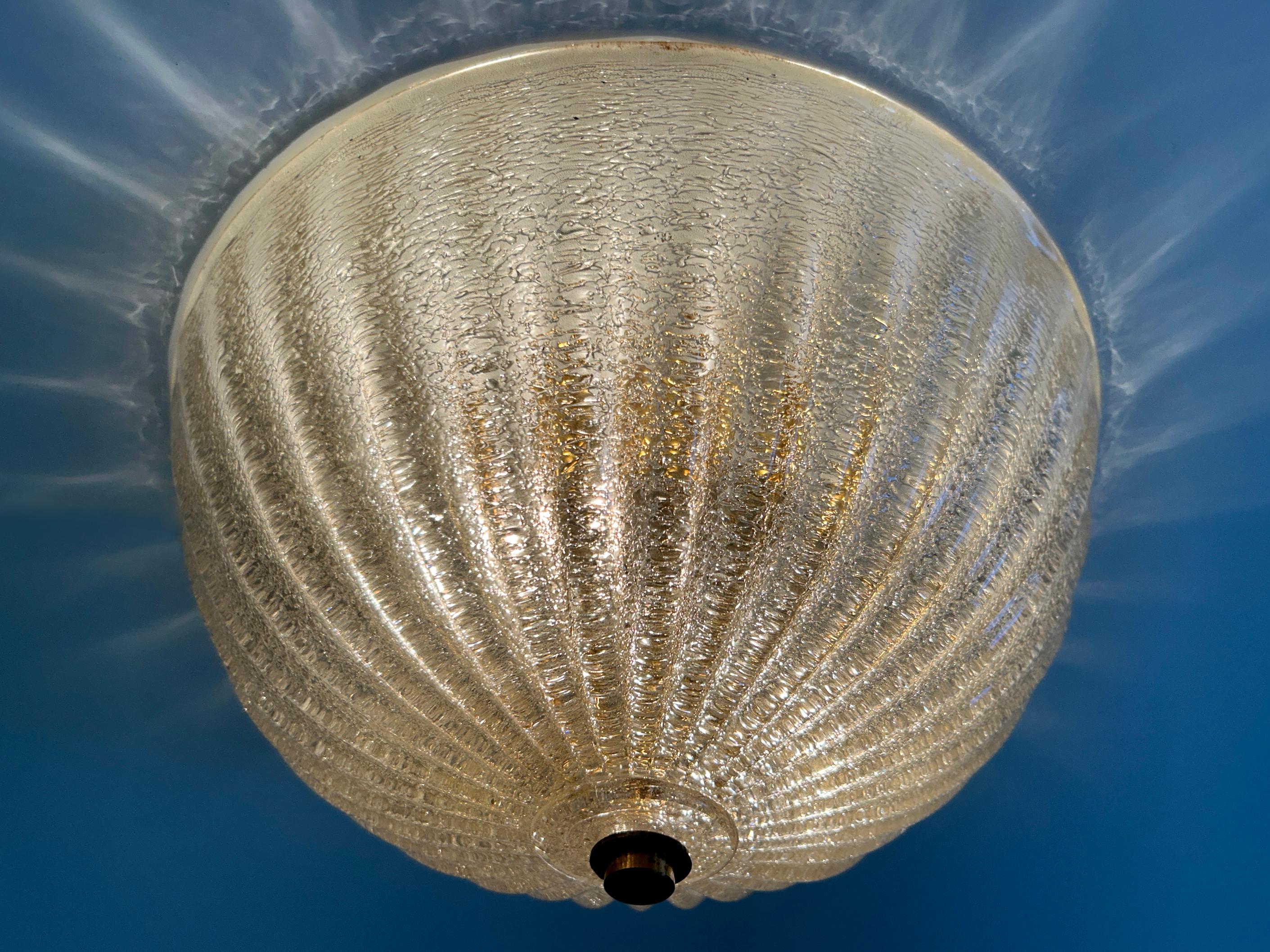 Elegante empotrable o candelabro de cristal de Murano de Barovier & Toso Italia Años 60 en venta 4