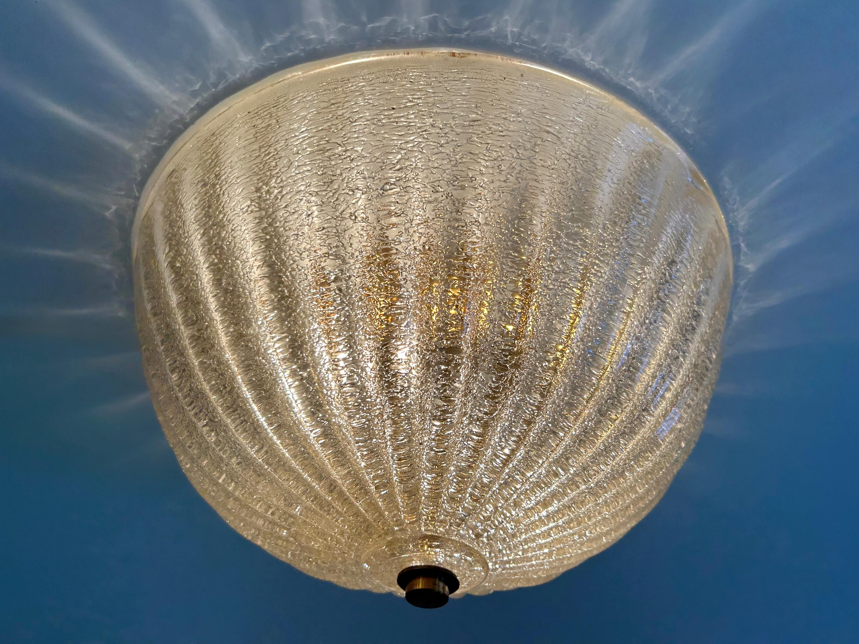 Elegante empotrable o candelabro de cristal de Murano de Barovier & Toso Italia Años 60 en venta 6