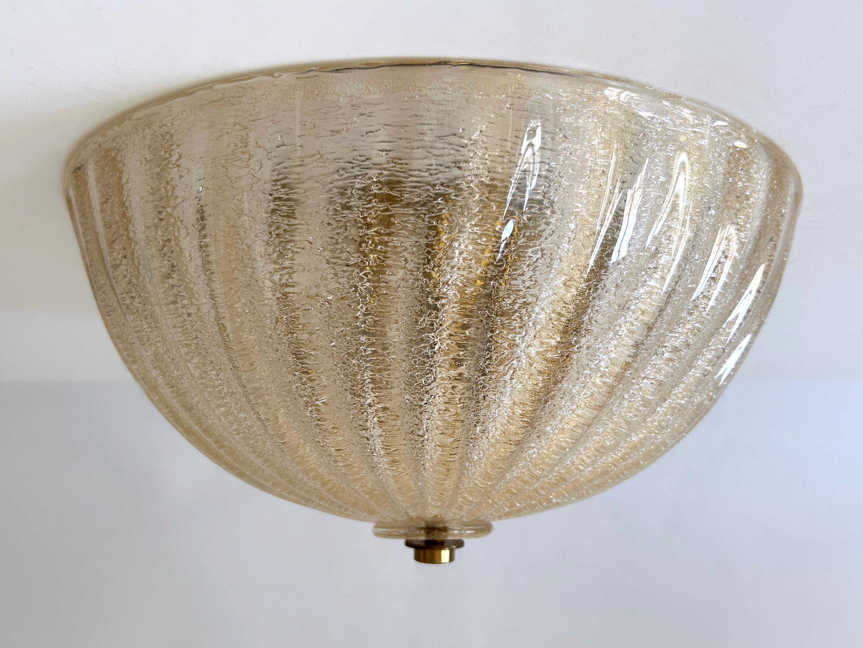 Elegante empotrable o candelabro de cristal de Murano de Barovier & Toso Italia Años 60 en venta 7
