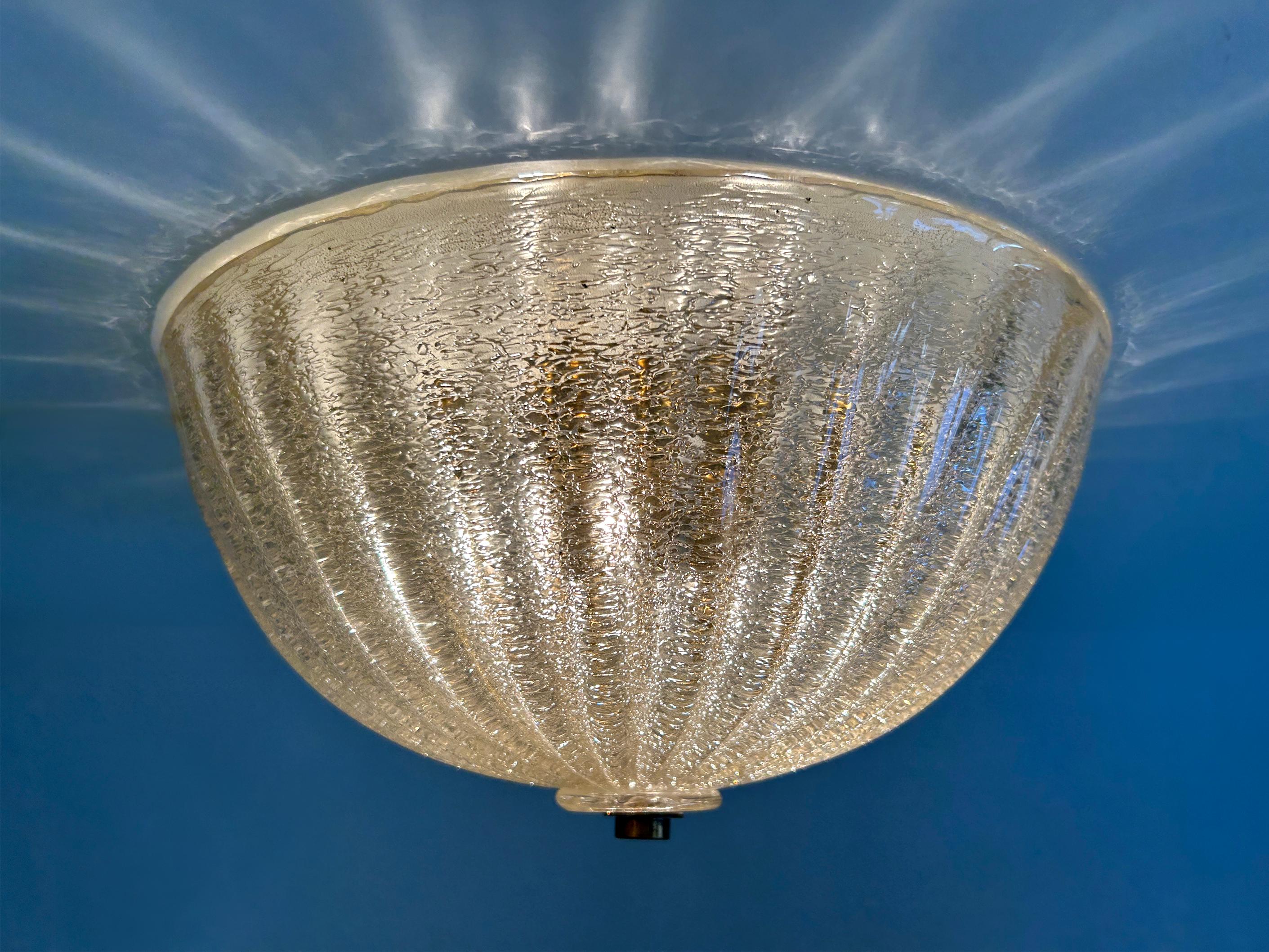 Elegante empotrable o candelabro de cristal de Murano de Barovier & Toso Italia Años 60 en venta 8