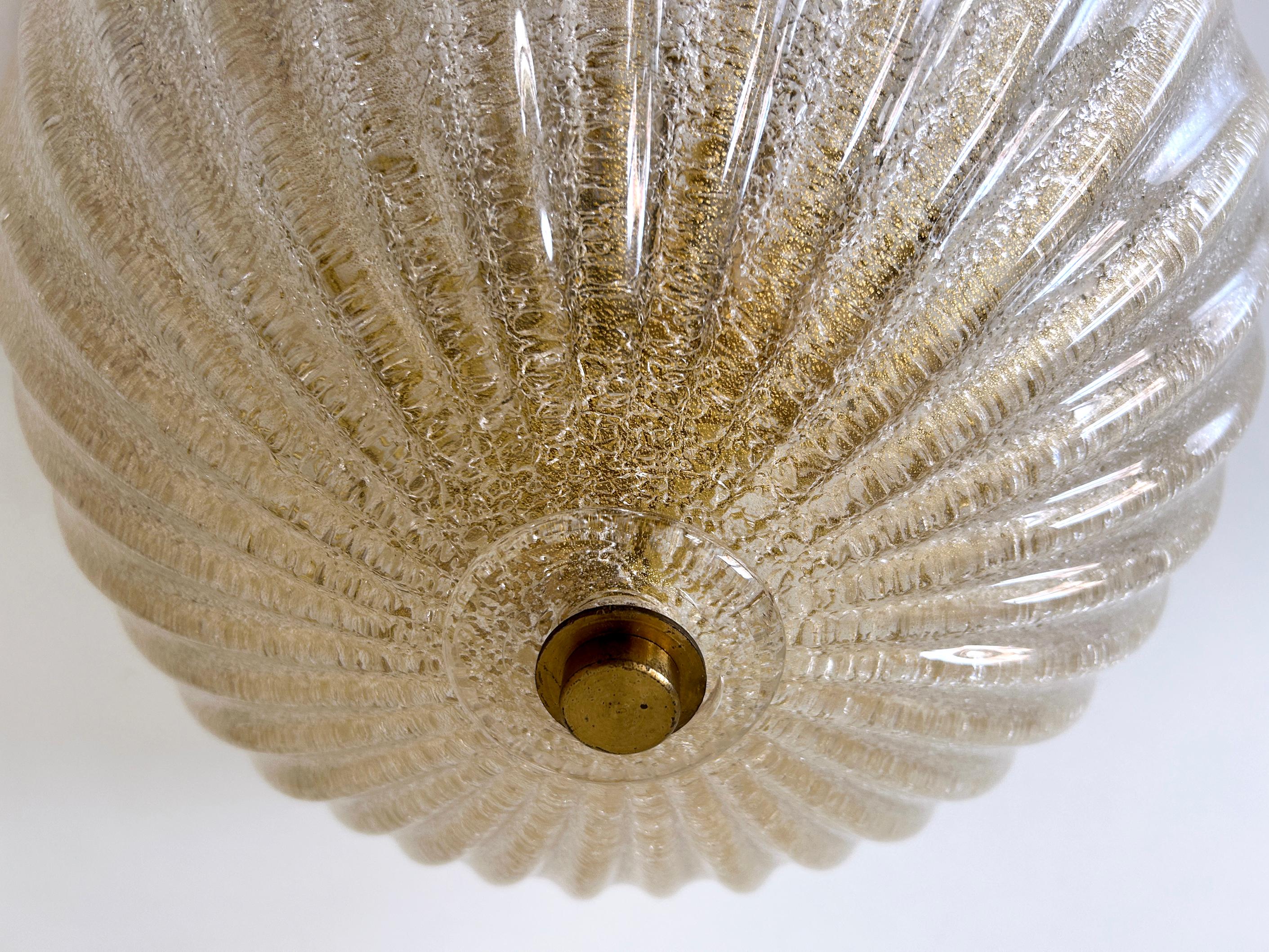 Elegante empotrable o candelabro de cristal de Murano de Barovier & Toso Italia Años 60 en venta 1