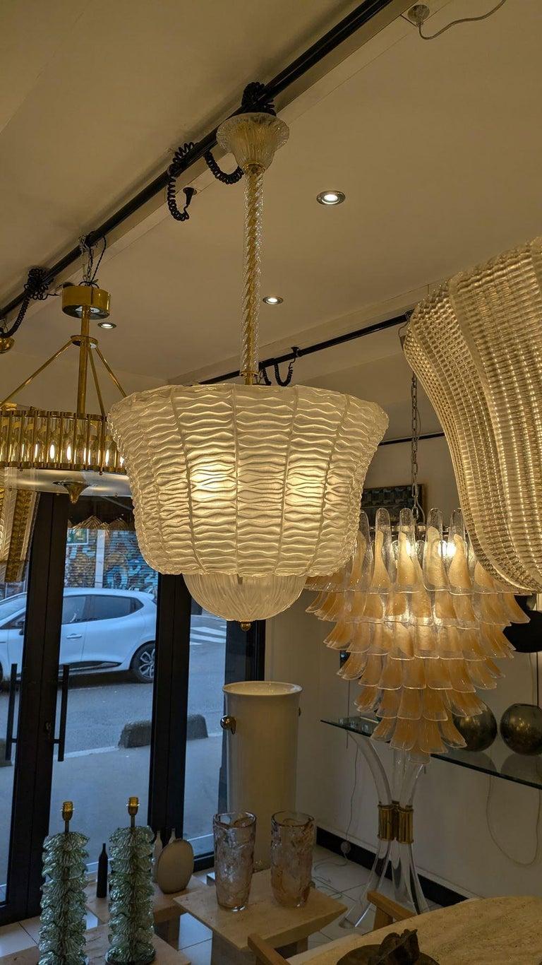 Italiano Elegante lanterna in vetro di Murano in vendita