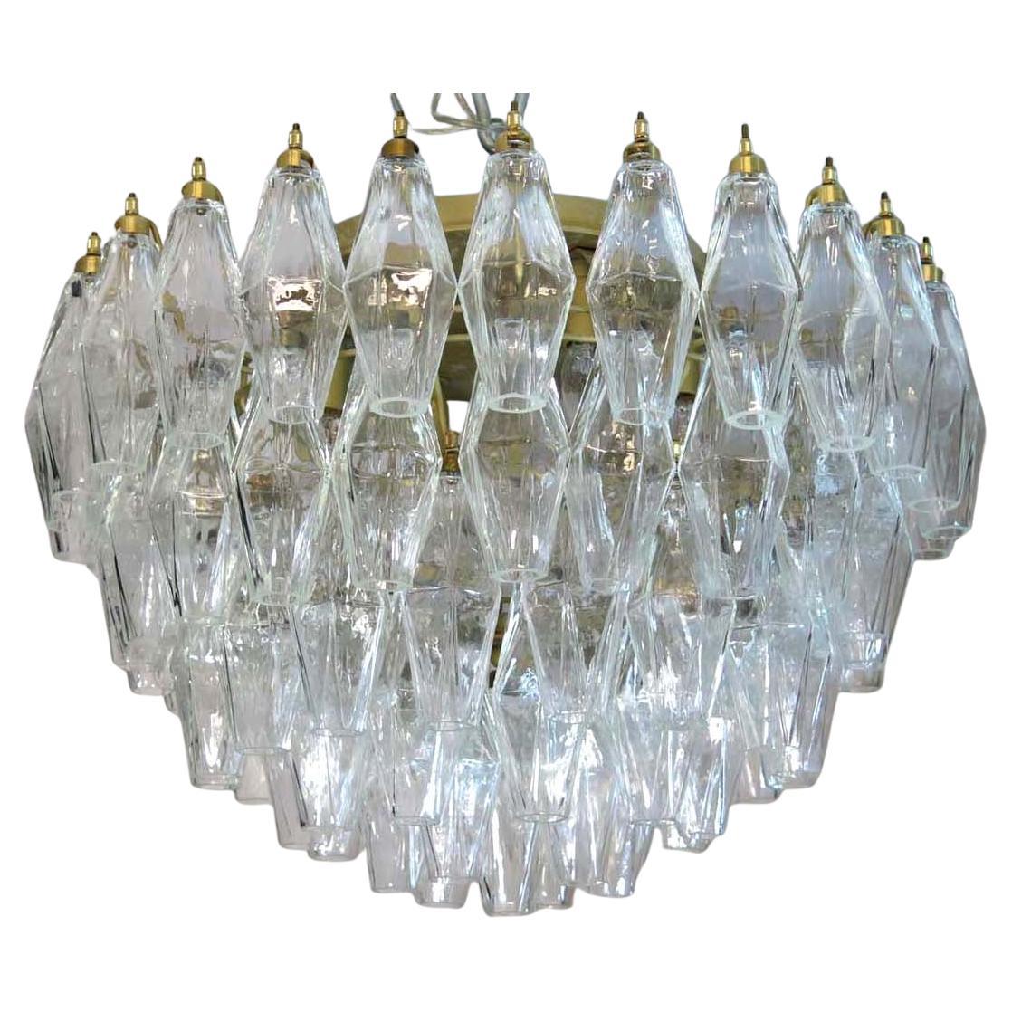 Elegante Lámpara de Techo de Murano Poliedri, Carlo Scarpa