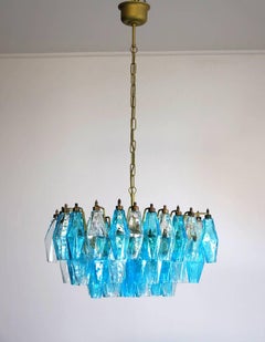 Elegant Murano Poliedri Chandelier, Carlo Scarpa