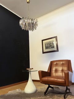 Elegant Murano Poliedri Chandelier Carlo Scarpa 56 Multicolored Glasses
