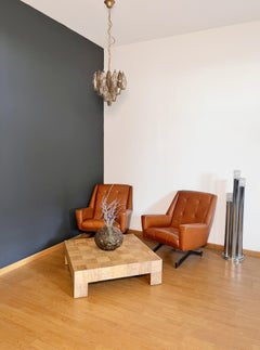 Elegante araña de Murano Poliedri-Diseño Carlo Scarpa-Cristales transparentes y ahumados