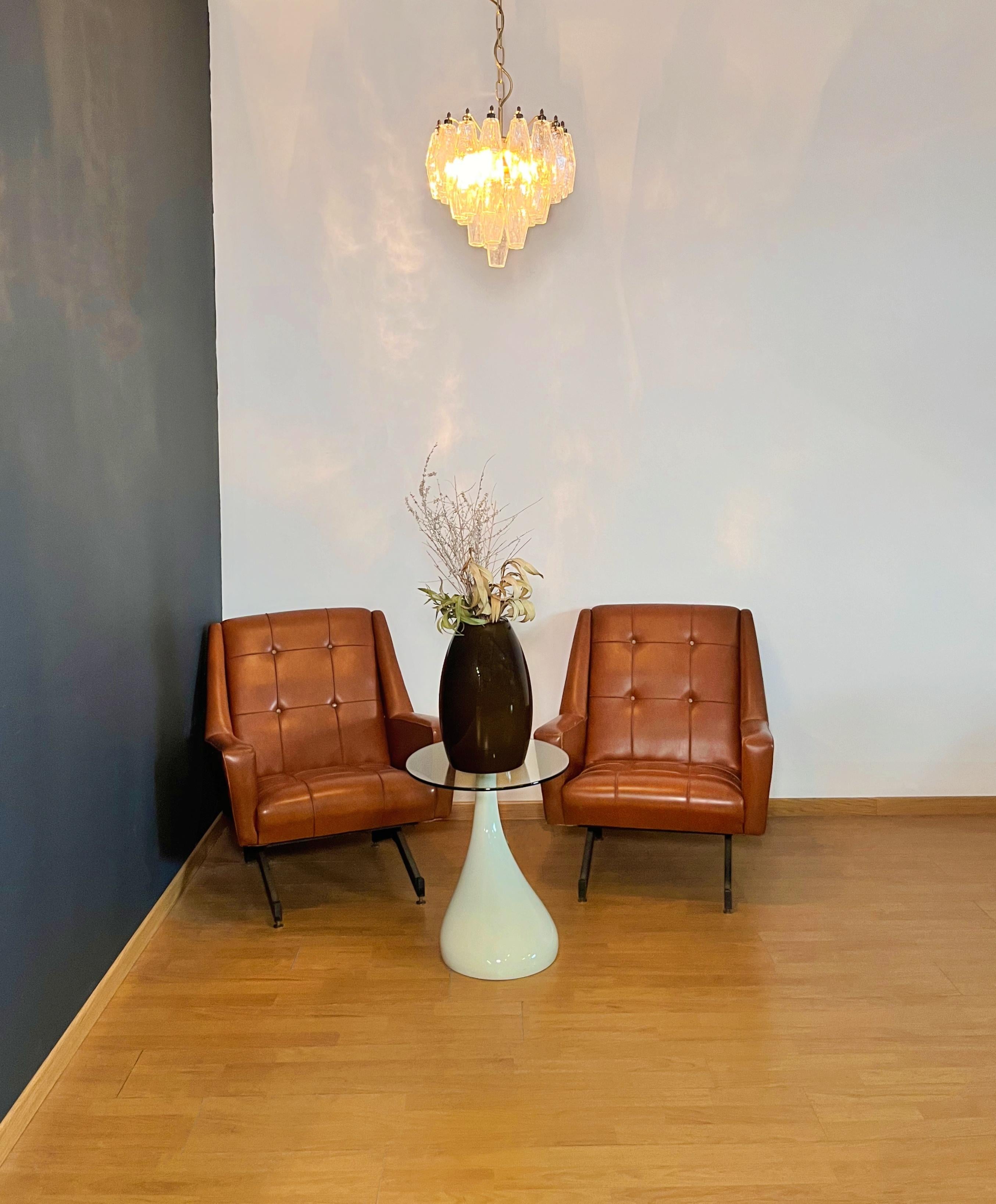 Elegant Murano Poliedri Chandelier - Carlo Scarpa design in vendita 3