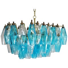 Elegant Murano Poliedri Chandelier, Carlo Scarpa