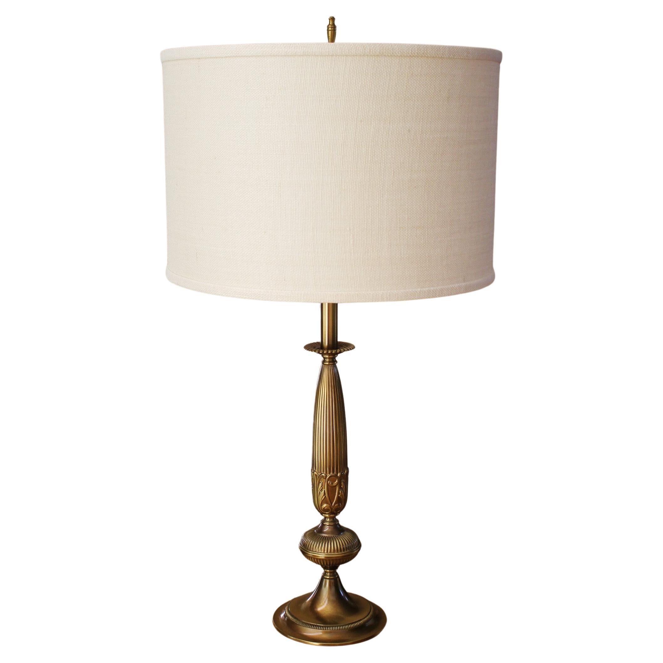 Eleganza della lampada da tavolo del metà secolo Sunset Lamps! Ottone Hollywood Regency Raro! 60s