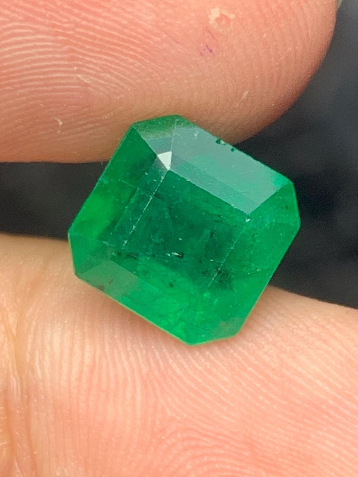 Loose Emerald
Weight: 4.65 Carats
Dimension: 9.7x9.5x6.8 Mm
Origin: Zambia Mine
Shape: Emerald
Treatment: Non
Certificate: On Demand
.
Wearing an emerald gives strength to the planet Mercury located in the person's horoscope. It enhances the