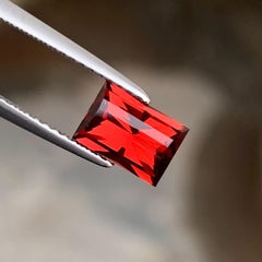 Elegant Natural Loose Red Rhodolite Garnet Fancy Cut 1.60 Carat from Tanzania