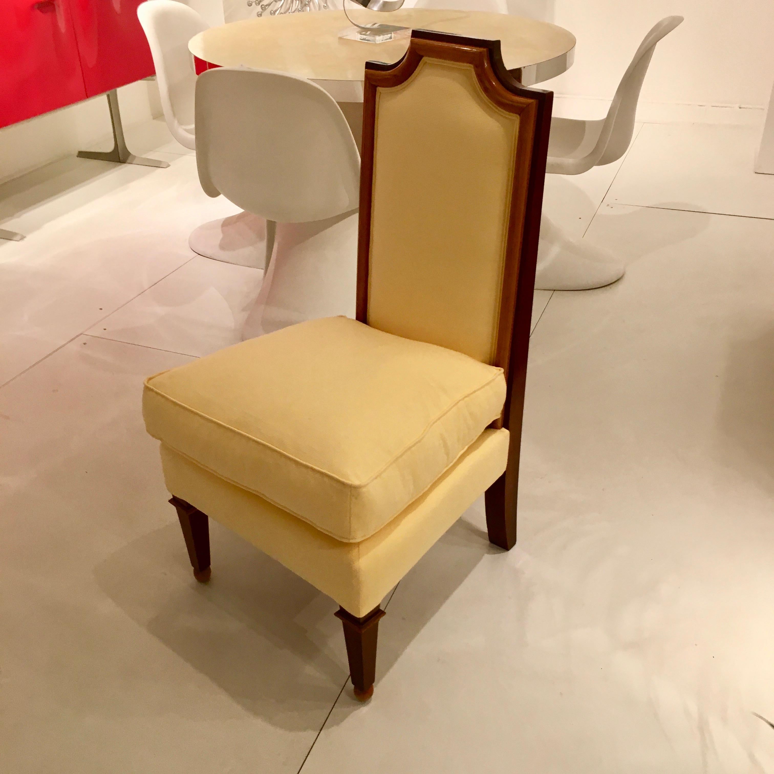 Eleganter eleganter neoklassizistischer Stuhl von Jean-Maurice Rothschild, Frankreich, 1948 im Angebot 4
