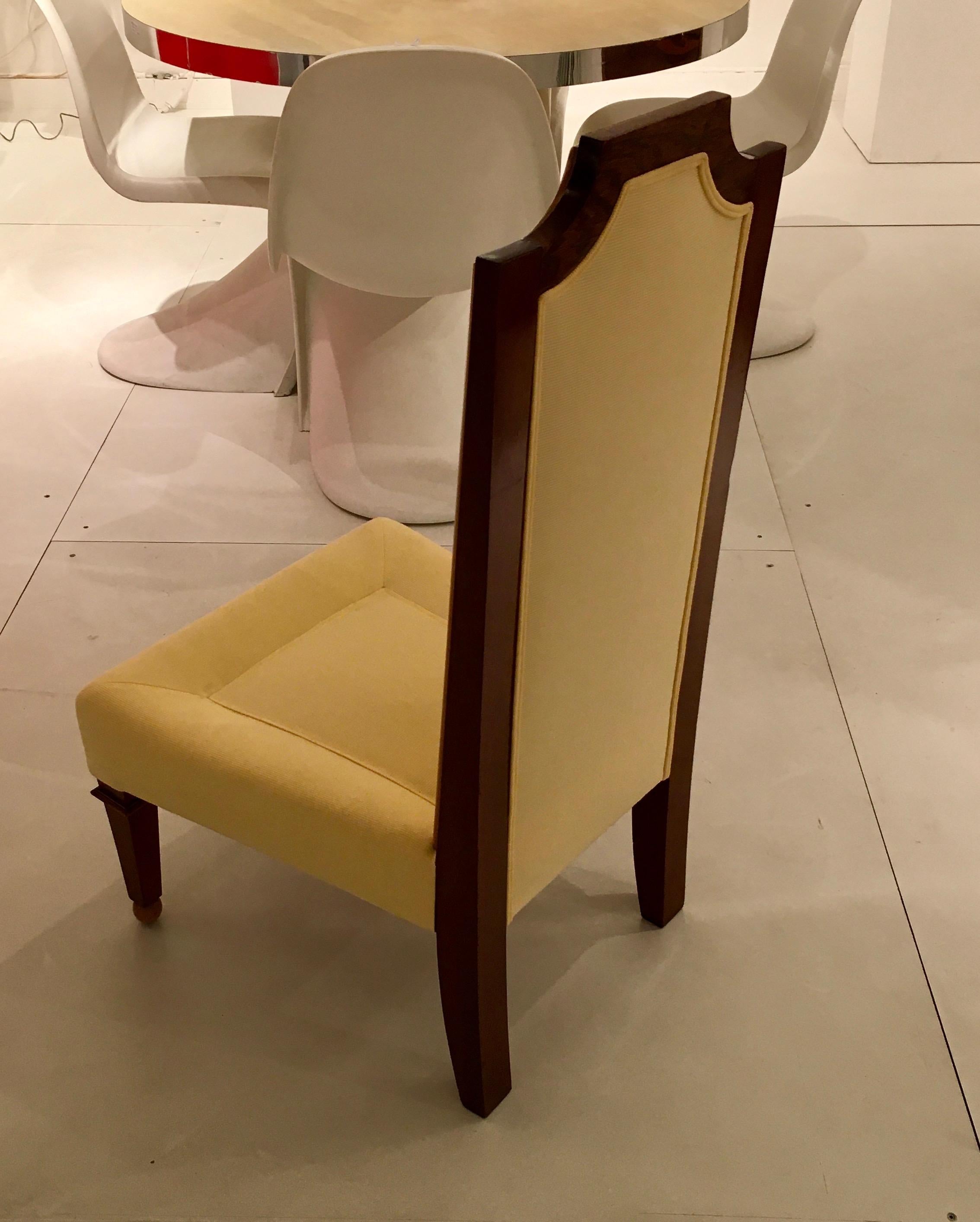 French Elegant Neoclassical Chair by Jean-Maurice Rothschild, France, 1948 For Sale