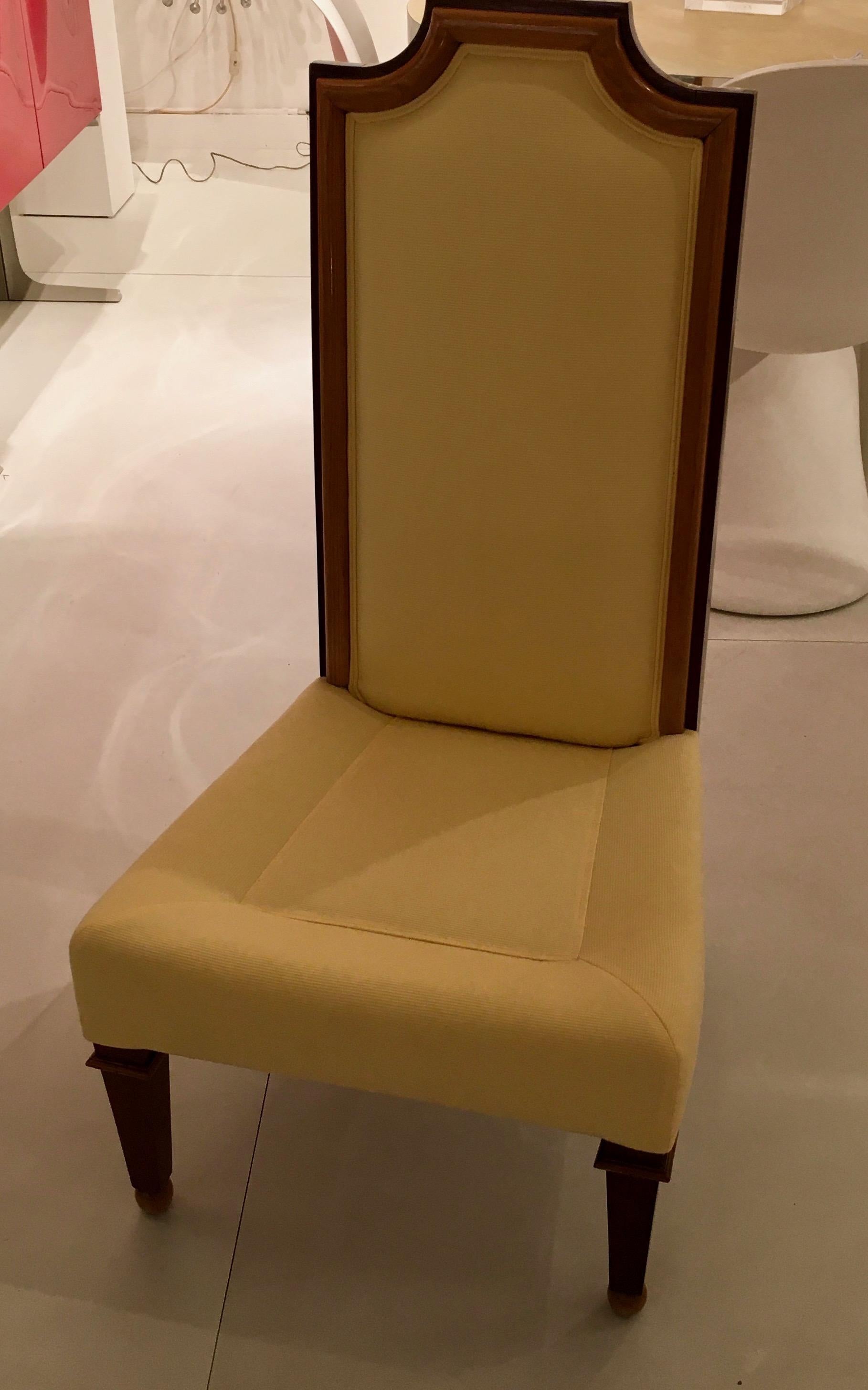 Mid-20th Century Elegant Neoclassical Chair by Jean-Maurice Rothschild, France, 1948 For Sale