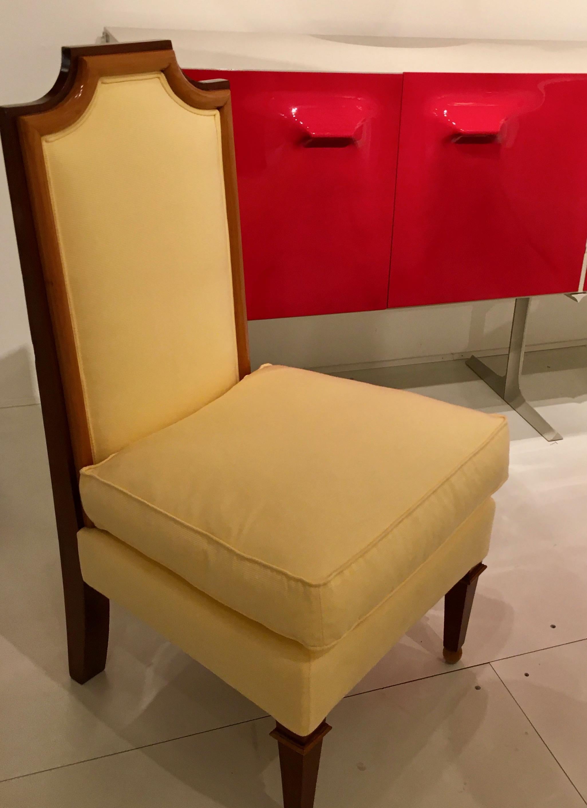 Eleganter eleganter neoklassizistischer Stuhl von Jean-Maurice Rothschild, Frankreich, 1948 im Angebot 2