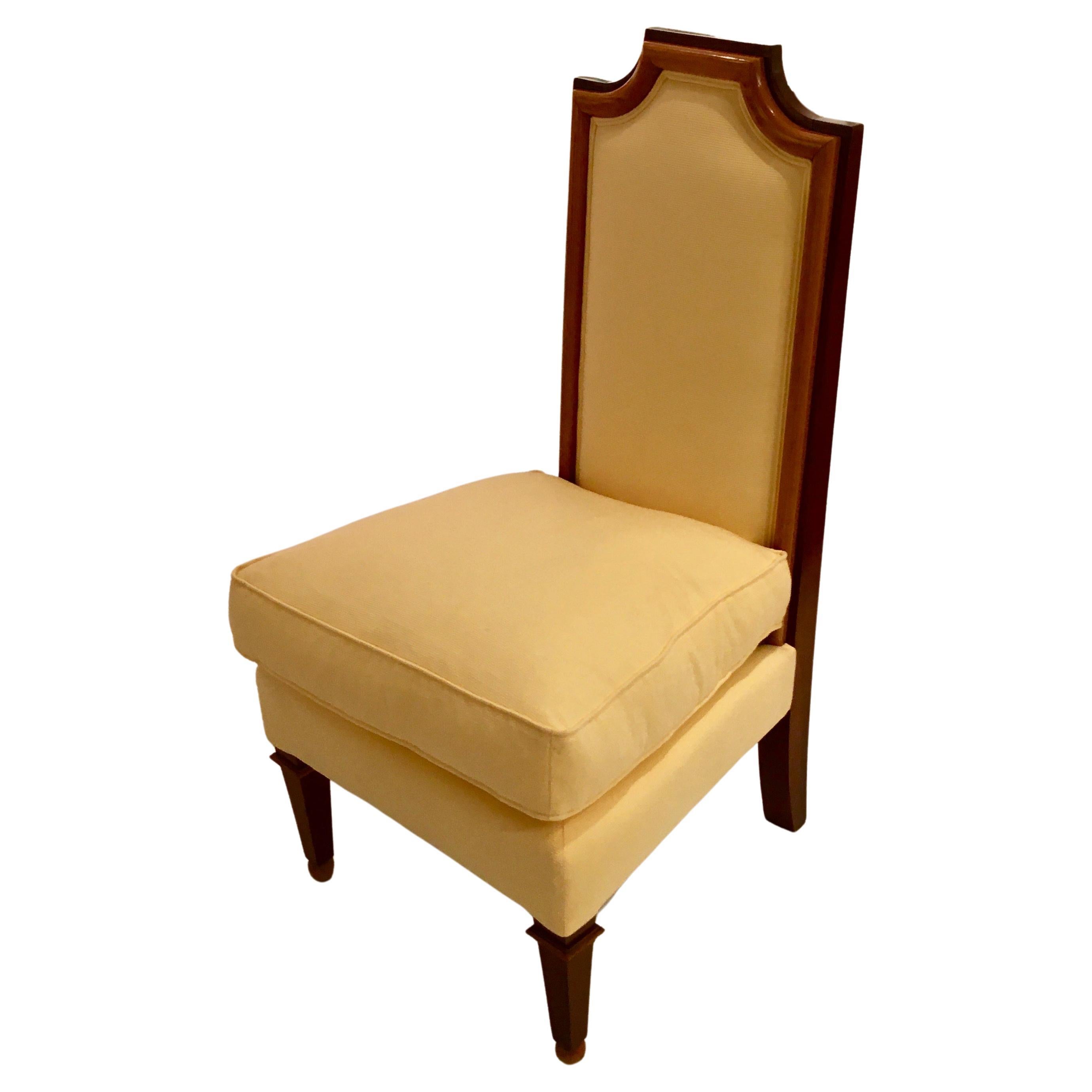 Elegant Neoclassical Chair by Jean-Maurice Rothschild, France, 1948 For Sale