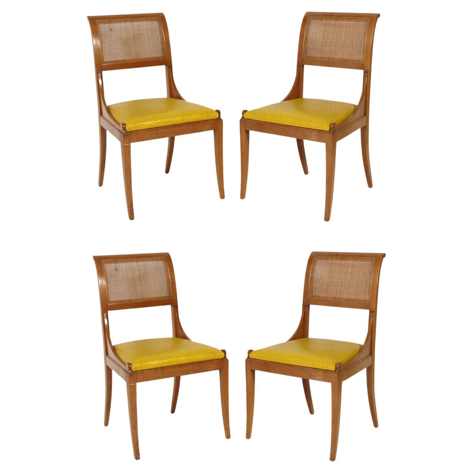 Elegant Neoclassical Dining Chairs For Sale