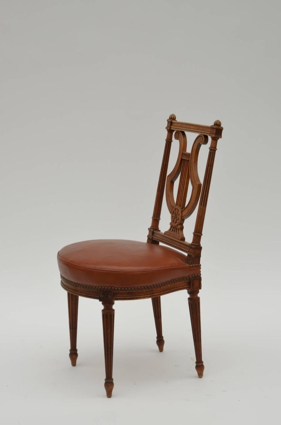 Neoclassical Revival Elegant Neoclassical Side Chair by Maison Jansen