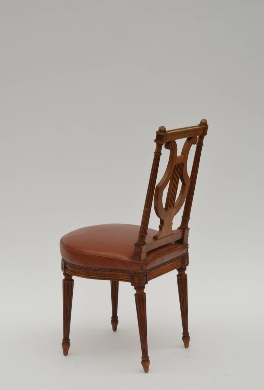 French Elegant Neoclassical Side Chair by Maison Jansen